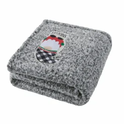 Lincoln Outfitters Holiday Gnome Backprinted Teddy Sherpa 50 x 60 Throw with printed Patch applique - RK-TEDAP-HOL - Blankets & Bedspreads -Outlet Hearth And Home Store 0253b417062dbe7d67074a541384a4fc653185cb 490930010 2