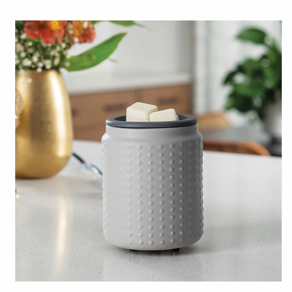 Candle Warmers Etc. Candle Warmer Etc. Gray Hobnail Flip Dish Wax Warmer - WWGHB - Candle Warmers 4 Candle Warmers Etc. Candle Warmer Etc. Gray Hobnail Flip Dish Wax Warmer - WWGHB - Candle Warmers - Image 2