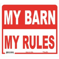 Signs Up My Barn My rules 31021 - Wall Decor