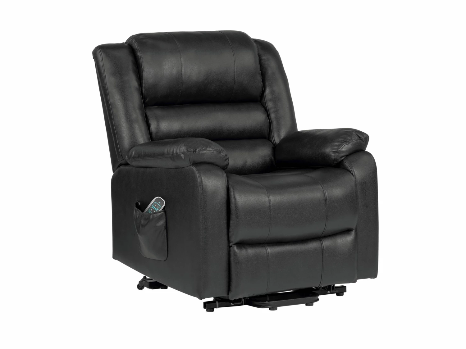 Lane Buxton Faux Leather Power Lift Recliner Chair, Charcoal - 40029-15-04 - Living Room Furniture 3 Lane Buxton Faux Leather Power Lift Recliner Chair, Charcoal - 40029-15-04 - Living Room Furniture