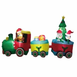 Four Seasons 8' Long Christmas Train Inflatable with LED lights - 21CH111604 - Christmas Decor
