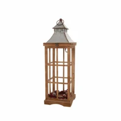 Glitzhome Farmhouse Wood Metal Lantern Set - 1107203555 - Novelty Lighting -Outlet Hearth And Home Store 13783e38aef088c8a7da5b98e71009d98ebed556 93430255 3