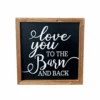Backyard Expressions "To the Barn and Back" 18" x 18" Wooden Frame Sign - 910494 - Wall Decor -Outlet Hearth And Home Store 19738b7ad9ae689e221a248933ed3dc3ba85936f 2022017872