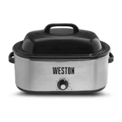 Weston 22 Quart Stainless Steel Roaster Oven 034100W - Slow Cookers