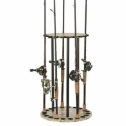 Organized Fishing Camo Spinning 20 Capacity Round Rod Rack CSRR020 - Storage Furniture