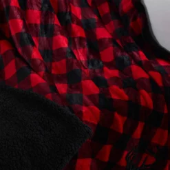 Trail CreekSuper Soft Reversible Velvet Deer Applique Throw Blanket - RK-VELSH-DEER - Blankets & Bedspreads -Outlet Hearth And Home Store 21720e055cd83140dc6c4f489ecf9de0411fffcf 490931839 7