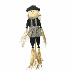 Backyard Expressions 60" Girl Scarecrow With Leopard Overalls - 904727 - Yard Decor