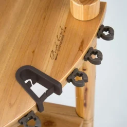 Rush Creek Creations 13 Fishing Rod Wood Corner Rack Light Stain 383003 - Storage Furniture -Outlet Hearth And Home Store 2 7 352