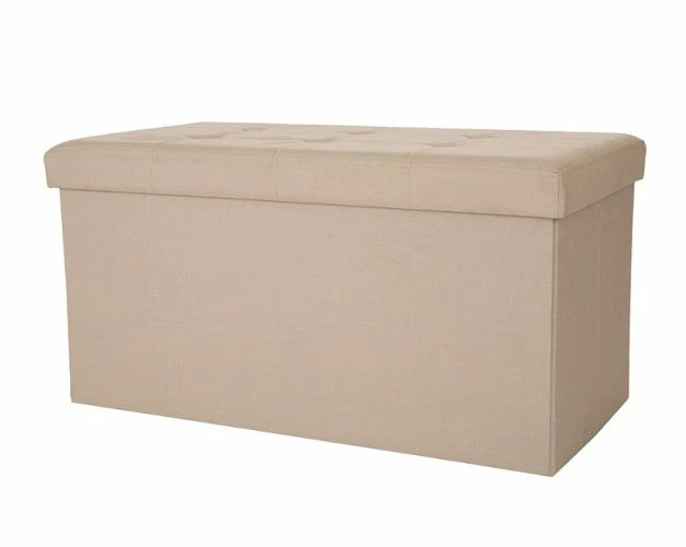 Glitzhome Cream Storage Ottoman 1504003782 - Living Room Furniture 3 Glitzhome Cream Storage Ottoman 1504003782 - Living Room Furniture