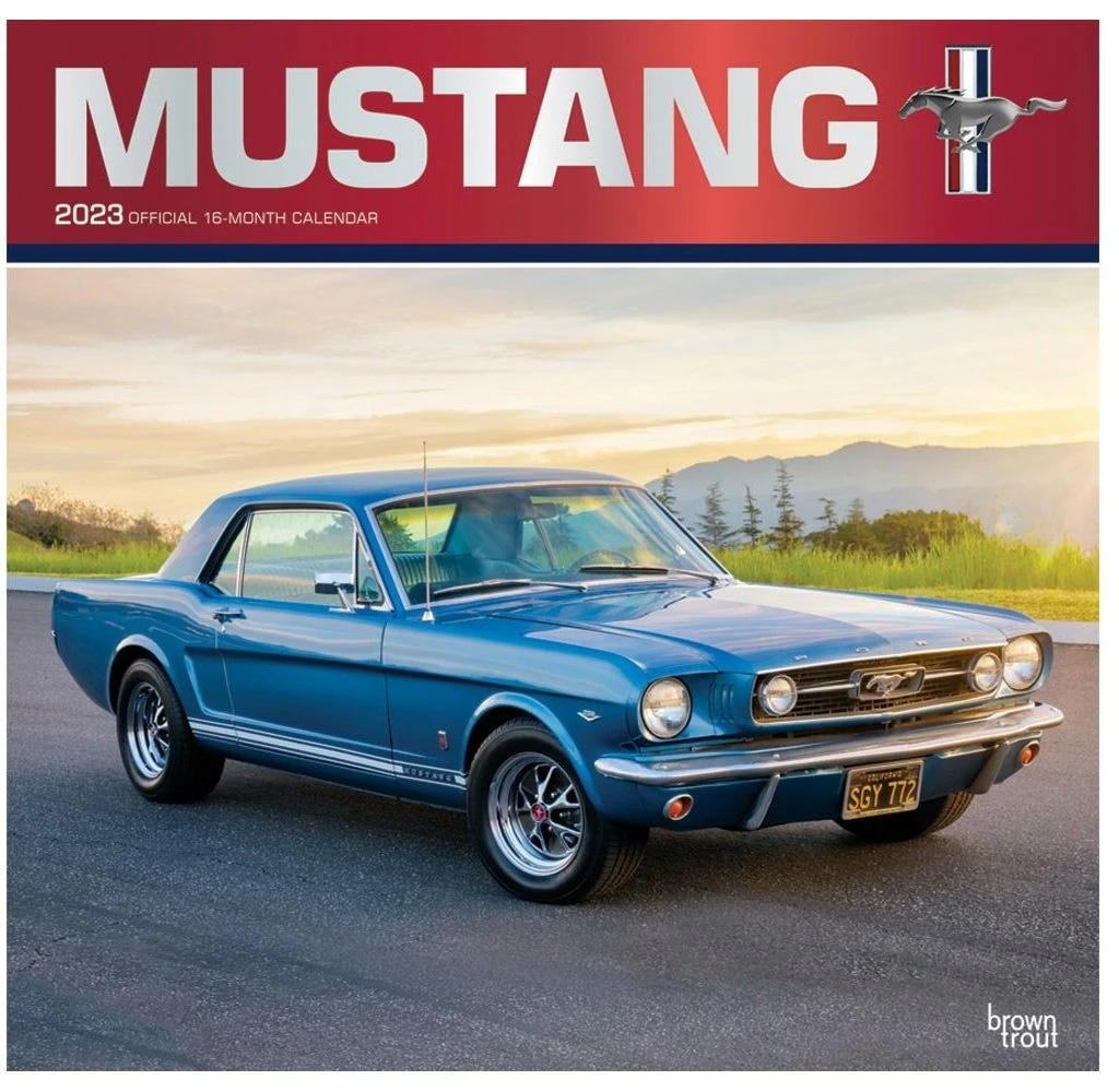 Brown Trout Mustang 2023 Square Foil Calendar - Calendars 3 Brown Trout Mustang 2023 Square Foil Calendar - Calendars