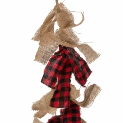 Glitzhome Red and Black Plaid Fabric Linen Garland - 1117203326 - Holiday Garland -Outlet Hearth And Home Store 2ec271d58861a49d994ca64a32c0761451e0157c 93430026 3