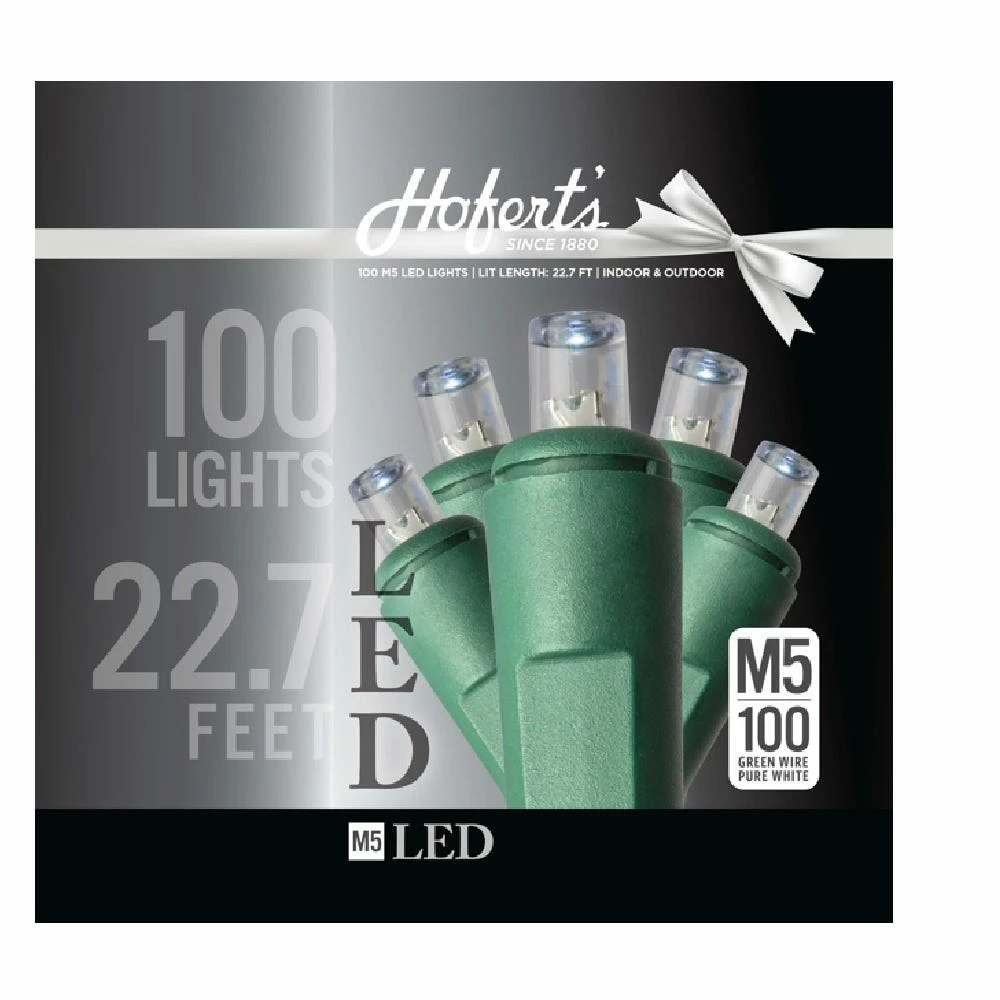J. Hofert Company Hofer 100 M5 LED Green Wire White Lights - 2365-02 - Christmas Decor 3 J. Hofert Company Hofer 100 M5 LED Green Wire White Lights - 2365-02 - Christmas Decor