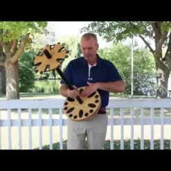 Rush Creek Creations 24 Fishing Rod Spinning Storage Rack 382001 - Storage Furniture