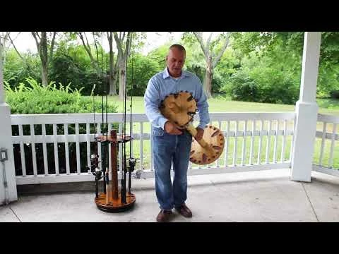 Rush Creek Creations 30 Fishing Rod Spinning Wood Rack Dark Stain 383006 - Storage Furniture 3 Rush Creek Creations 30 Fishing Rod Spinning Wood Rack Dark Stain 383006 - Storage Furniture