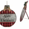 Various Brands Wood Metal Plaid Ornament Sign JK37680 - Décor -Outlet Hearth And Home Store 323971800420 323971800420 image 3239718004