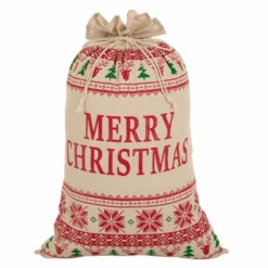 Various Brands Merry Christmas Gift Cotton Bag JK46992RK - Décor -Outlet Hearth And Home Store 3239718038 3239718038 image 3239718038