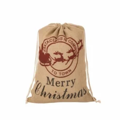 Various Brands Burlap Gift Bag JK45256 - Décor