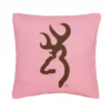 Kimlor Browning Buckmark Logo Pink Square Pillow - Bedding -Outlet Hearth And Home Store 33b51467110800f0f2e252bfd0b01fba51fab13d kimlor browning buckmark logo pink square pillow