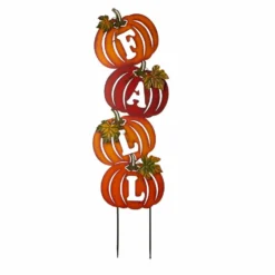 Various Brands Metal Pumpkin Fall Cutout Yd Stake JK83804 - Yard Decor