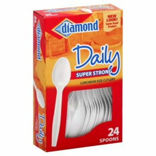 Diamond Plastic Spoons 24 Count 4142600044 - Dining & Entertainment 3 Diamond Plastic Spoons 24 Count 4142600044 - Dining & Entertainment
