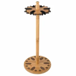 Rush Creek Creations 24 Fishing Rod Round Wood Storage Rack Light Stain 383001 - Storage Furniture -Outlet Hearth And Home Store 3 8 37