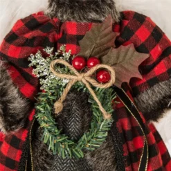 Glitzhome Plaid Angel Tree Top - 1123202425 - Christmas Decor -Outlet Hearth And Home Store 3ab0d4501b40f79e27220faf63406e63e2a277ad 93430103 3