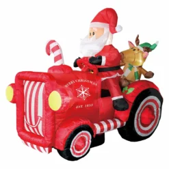 Various Brands 6' Santa Tractor Inflatable - MY-20C681 - Christmas Decor
