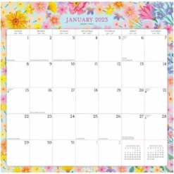Brown Trout Bonnie Marcus 2023 Square Office 12x12 Sticker Calendar - Calendars