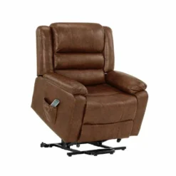 Lane Buxton Faux Leather Power Lift Recliner Chair, Cognac - 40029-15-05 - Living Room Furniture -Outlet Hearth And Home Store 4959c03a337e1f0248a85c83040afe5fc6fd78c8 109920219 3