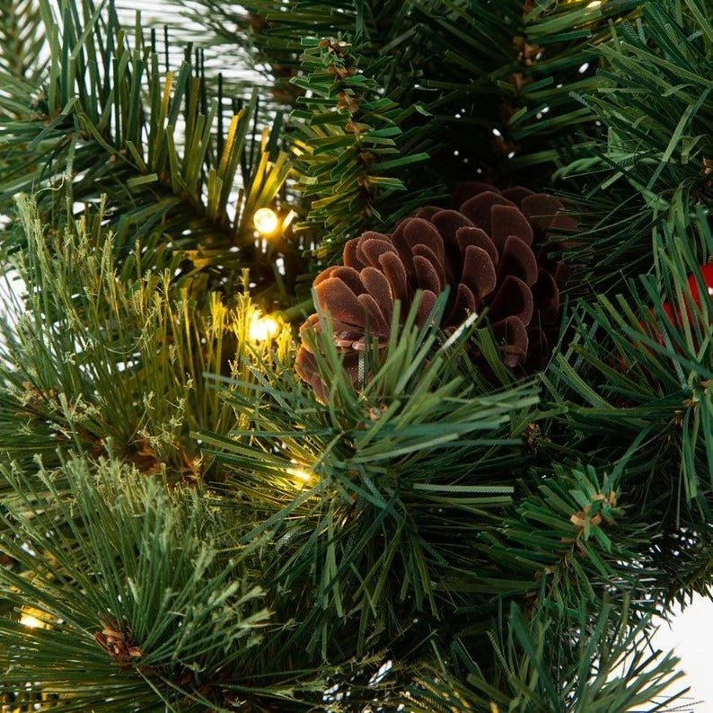 Various Brands 24" Pinecone Greenery Wreath - JK85436 - Porch Seasonal Decor 5 Various Brands 24" Pinecone Greenery Wreath - JK85436 - Porch Seasonal Decor - Image 3