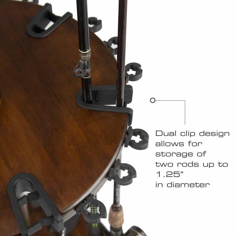 Rush Creek Creations 30 Fishing Rod Spinning Wood Rack Dark Stain 383006 - Storage Furniture 7 Rush Creek Creations 30 Fishing Rod Spinning Wood Rack Dark Stain 383006 - Storage Furniture - Image 5