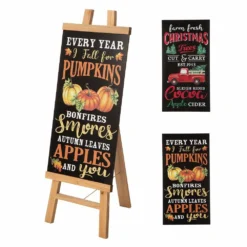 Glitzhome 13" x 32" Duble Sided Wooden Easel Porch Sign, with 2 Changable Sided Sign Board(Fall & Christmas) - 2010100005 - Christmas Decor 30 Glitzhome 13" x 32" Duble Sided Wooden Easel Porch Sign, with 2 Changable Sided Sign Board(Fall & Christmas) - 2010100005 - Christmas Decor -Outlet Hearth And Home Store 4b2f0fe5652cdfe8d2d243d83b76a9cc3f8f59d7 2010100005 17