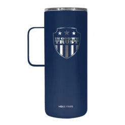 Kerusso Dual Wall Stainless Steel In God We Trust Mug with Handle, 22 oz. - MUGS225 - Tumblers