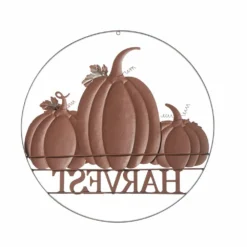 Glitzhome 22" Metal Pumpkin Harvest Hanger - JKC02303 - Porch Seasonal Decor -Outlet Hearth And Home Store 4d824cc61ac85c1eb9592289db49b05712422c67 14730035 1
