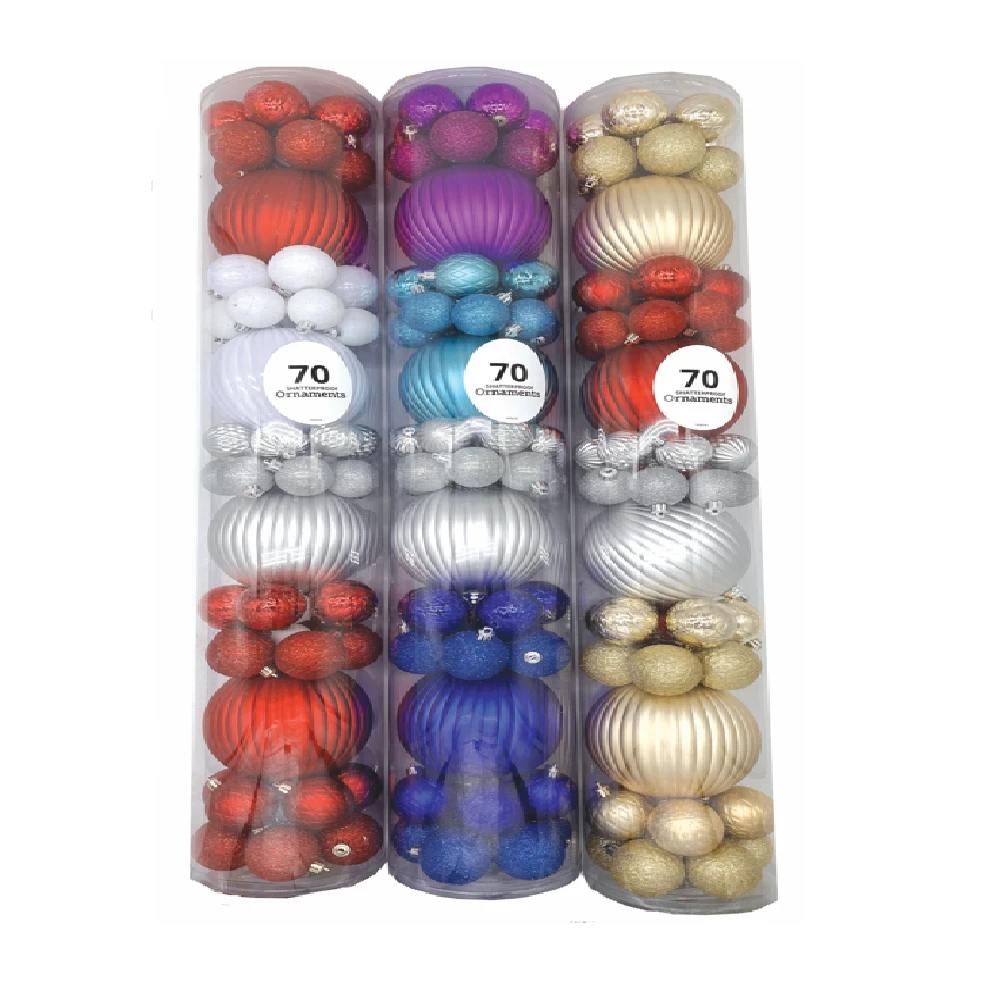 Four Seasons Shatterproof Christmas Ornaments - Assorted Styles, 70 Count - ZYA15120051 - Christmas Decor 3 Four Seasons Shatterproof Christmas Ornaments - Assorted Styles, 70 Count - ZYA15120051 - Christmas Decor