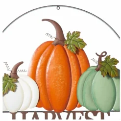 Glitzhome 22" Metal Pumpkin Harvest Hanger - JKC02303 - Porch Seasonal Decor -Outlet Hearth And Home Store 57859a72ce6c9376f6f2ebf2280d5f0a8f8805a5 14730035 2