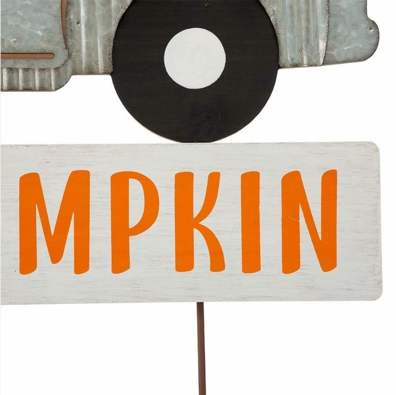 Various Brands 28" Metal Hello Pumpkin Truck Yard Stake - JKC00957RK - Porch Seasonal Decor 4 Various Brands 28" Metal Hello Pumpkin Truck Yard Stake - JKC00957RK - Porch Seasonal Decor - Image 2