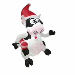 Four Seasons Christmas Inflatable 5ft Cow with Santa Hat & Scarf - 21CH111602 - Christmas Decor -Outlet Hearth And Home Store 5806ca8292b9c524aa0f5aeaab2f24f1f4df0260 14762171 4