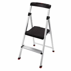 Rubbermaid Branded 2 Step Aluminum Step Stool RMA-2 - Ladders