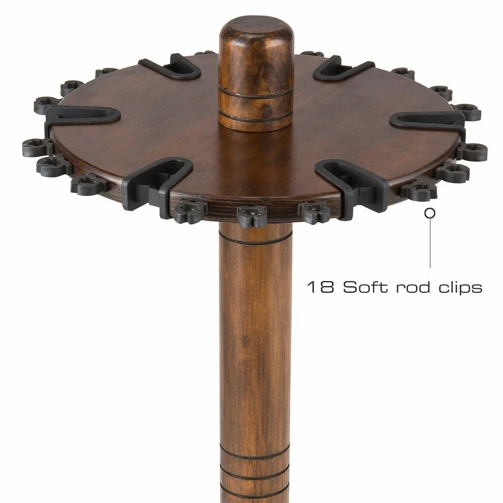 Rush Creek Creations 30 Fishing Rod Spinning Wood Rack Dark Stain 383006 - Storage Furniture 8 Rush Creek Creations 30 Fishing Rod Spinning Wood Rack Dark Stain 383006 - Storage Furniture - Image 6