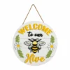 Glitzhome 15.7" Wooden Welcome to our Hive Wall Sign - JKC02000 - Wall Decor -Outlet Hearth And Home Store 5a40434ef84f177991201ef48087181c2f9f97c5 14712111