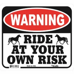 Signs Up Ride At Own Risk 31003 - Wall Decor
