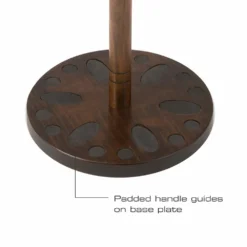 Rush Creek Creations 24 Fishing Rod Round Wood Storage Rack Dark Stain 383002 - Storage Furniture -Outlet Hearth And Home Store 6 4 115