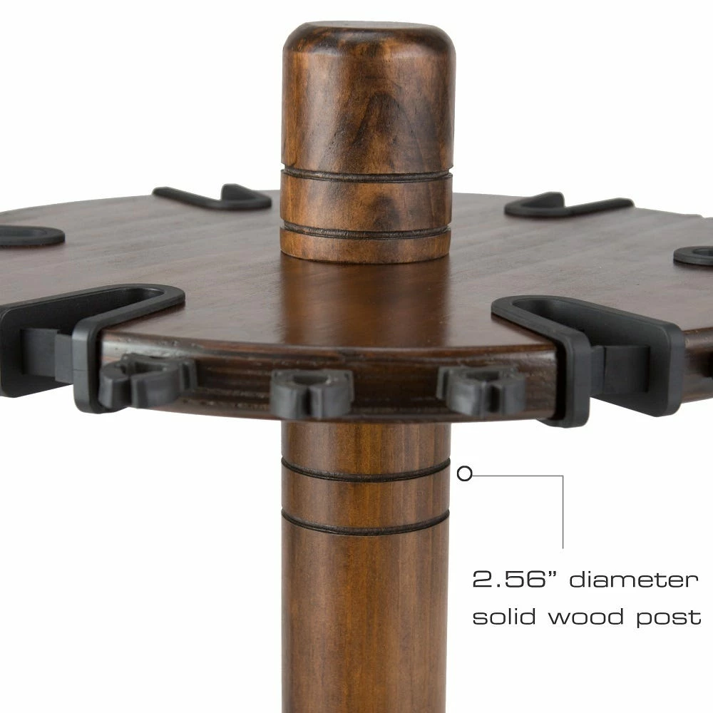 Rush Creek Creations 30 Fishing Rod Spinning Wood Rack Dark Stain 383006 - Storage Furniture 9 Rush Creek Creations 30 Fishing Rod Spinning Wood Rack Dark Stain 383006 - Storage Furniture - Image 7