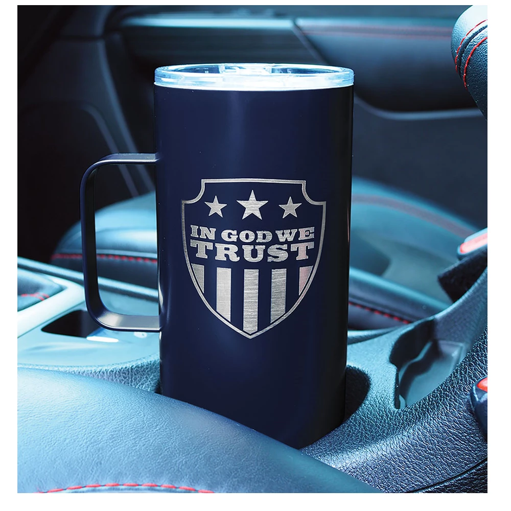 Kerusso Dual Wall Stainless Steel In God We Trust Mug with Handle, 22 oz. - MUGS225 - Tumblers 4 Kerusso Dual Wall Stainless Steel In God We Trust Mug with Handle, 22 oz. - MUGS225 - Tumblers - Image 2