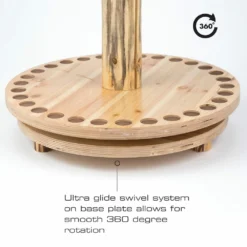 Rush Creek Creations 30 Fishing Rod Spinning Round Storage Rack 370030 - Storage Furniture -Outlet Hearth And Home Store 7 54