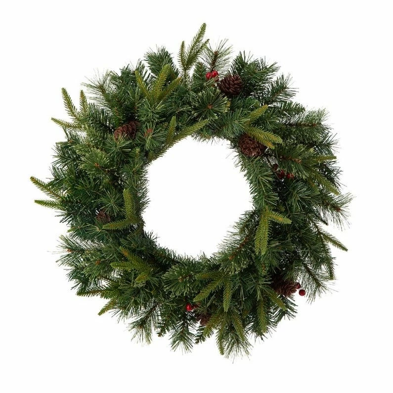 Various Brands 24" Pinecone Greenery Wreath - JK85436 - Porch Seasonal Decor 6 Various Brands 24" Pinecone Greenery Wreath - JK85436 - Porch Seasonal Decor - Image 4