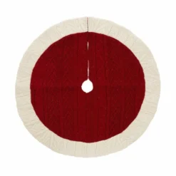 Various Brands Red Knit Tree Skirt - JK45260 - Décor
