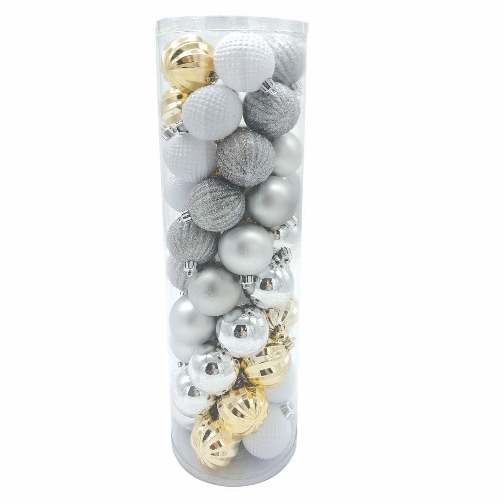 Four Seasons 60mm Shatterproof Ornaments - Assorted Styles, 50 Count - TS006-01F50 - Christmas Decor 6 Four Seasons 60mm Shatterproof Ornaments - Assorted Styles, 50 Count - TS006-01F50 - Christmas Decor - Image 4