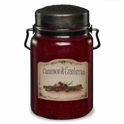 McCall's Cinnamon & Cranberries Classic Jar Candle, 26 oz. - JCR-26 - Candles